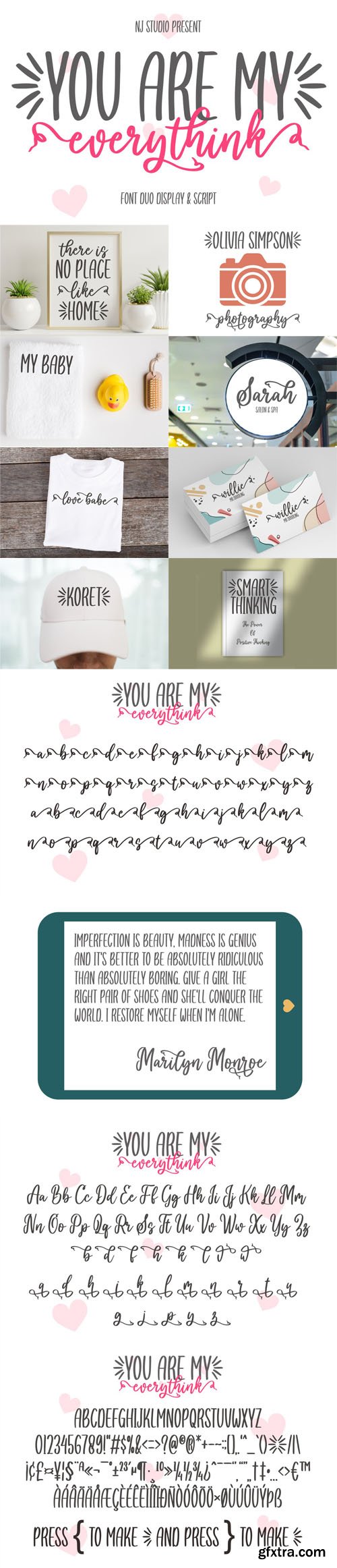 You Are My Everythink - Font Duo Display & Script
