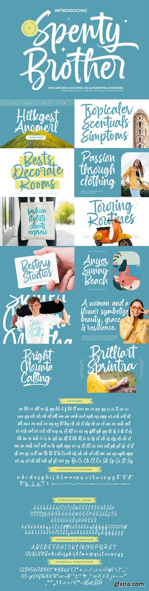 Spenty Brother - Modern Brush Script Font