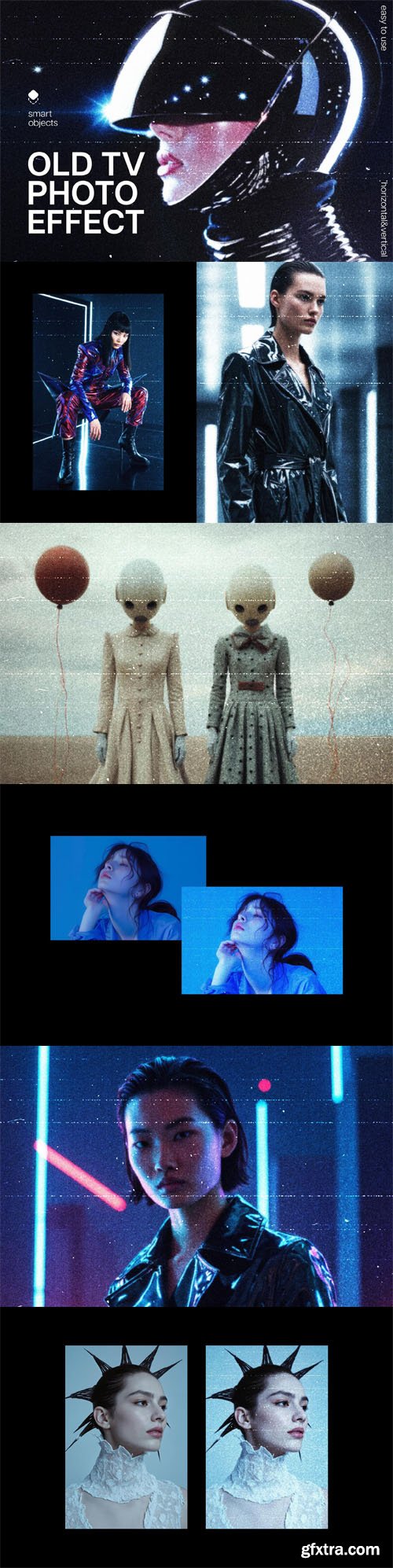 Old TV Photo Effects for Photoshop