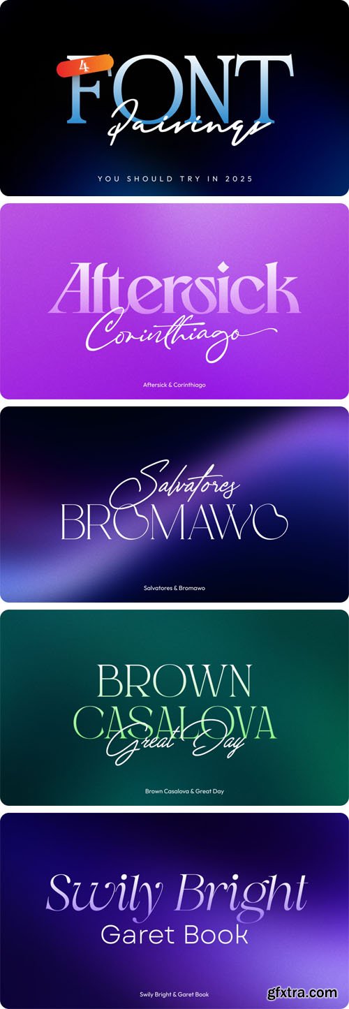 Top 4 Font Pairings for Logos & Branding in 2025 [8-Fonts]