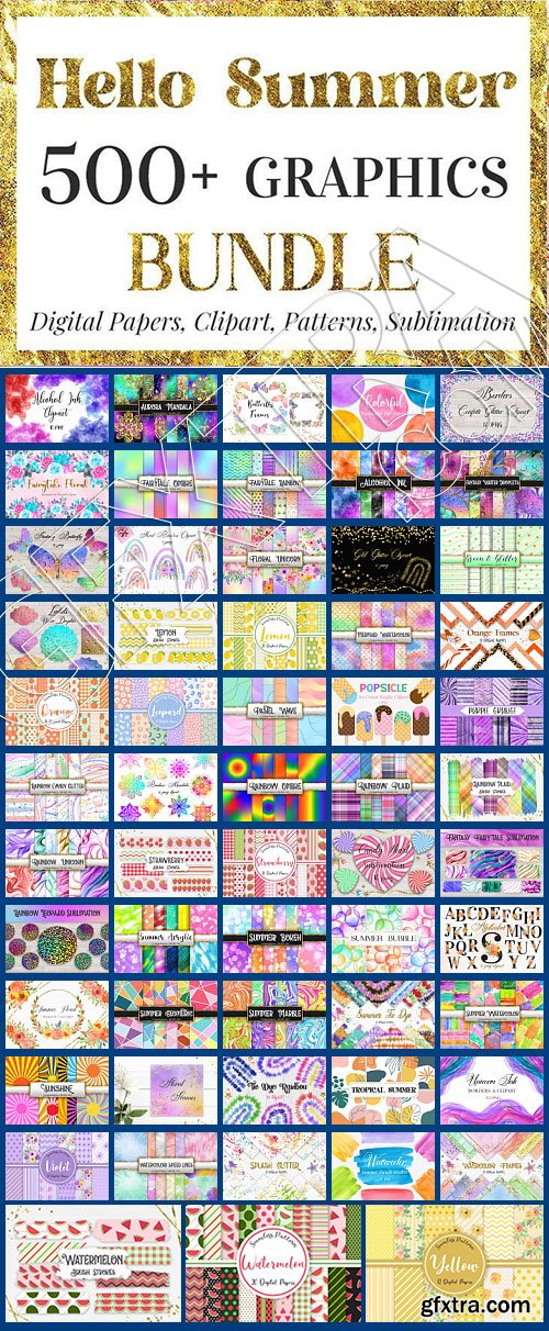 CreativeFabrica - Hello Summer Graphics Bundle 33597611