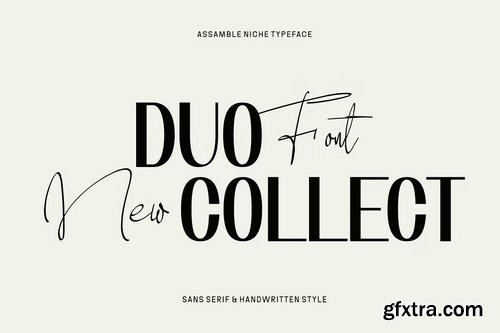 CreativeMarket - Assemble Niche - Duo Font