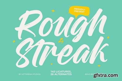 CreativeMarket - Rough Streak Bold Brush Font