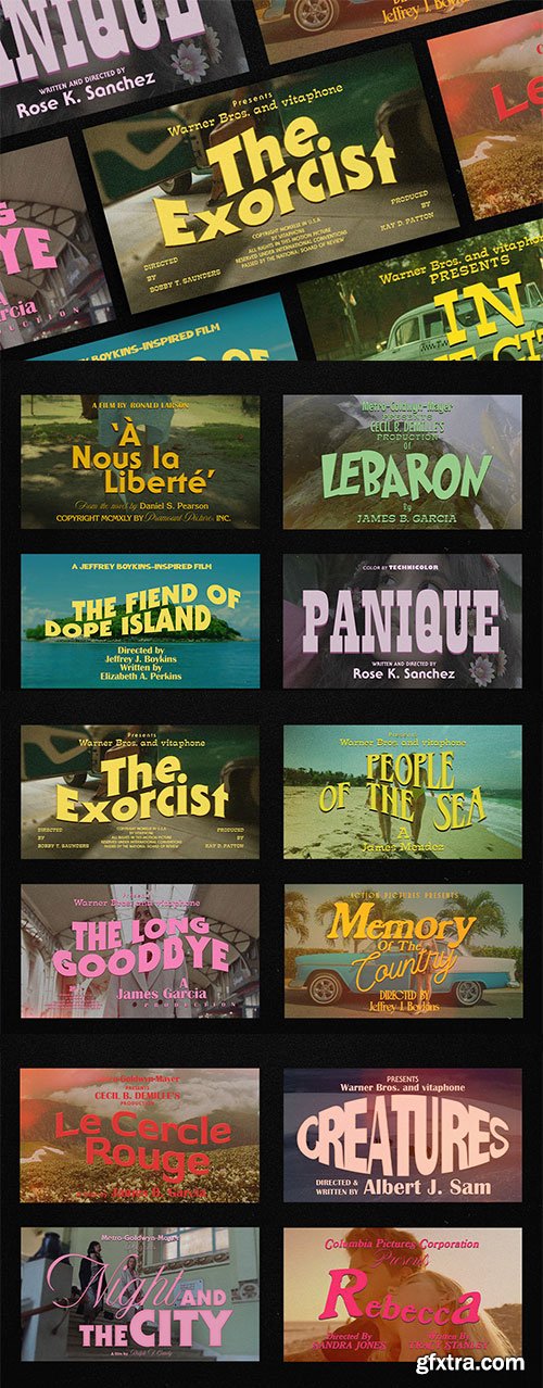 Pixflow - Vintage Movie Titles