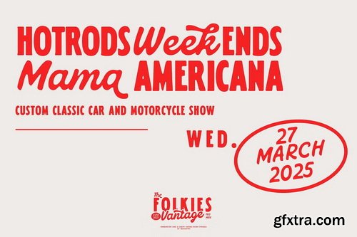 CreativeMarket - Folkies Vantage Vintage Font Duo