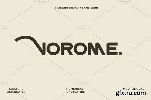 CreativeMarket - Vorome Logo Sans Font