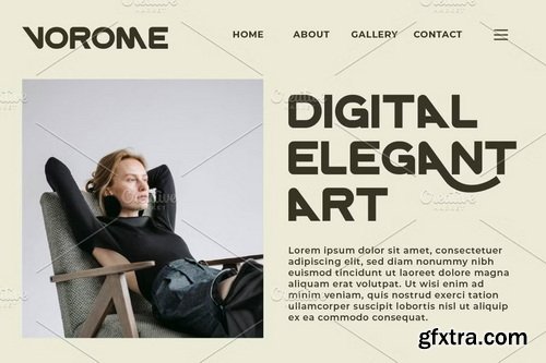 CreativeMarket - Vorome Logo Sans Font