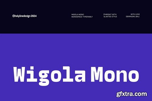 CreativeMarket - Wigola Mono - Monospace Family