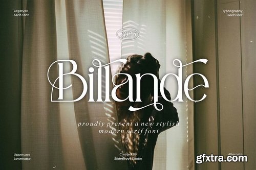 CreativeMarket - Billande Stylish Serif Font