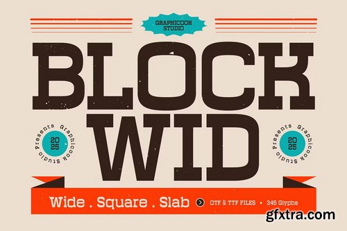 CreativeMarket - Blockwid Font
