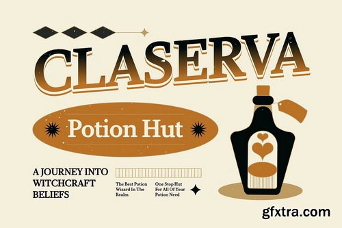 CreativeMarket - Claserva Font