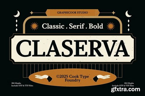 CreativeMarket - Claserva Font