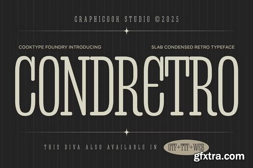 CreativeMarket - Condretro Font