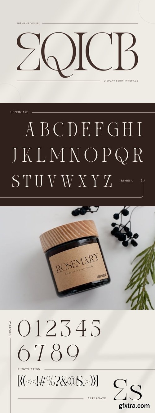 Eqicb - Branding Logo Font