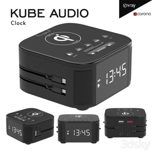 '3dsky Pro - Kube Audio Clock' '3dsky Pro - Kube Audio Clock'