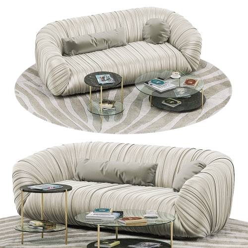 '3dsky Pro - Laurameroni Drape sofa, Echo table' '3dsky Pro - Laurameroni Drape sofa, Echo table'