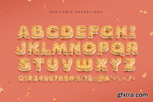 CreativeMarket - Biscuit Crisp - Color Bitmap Font