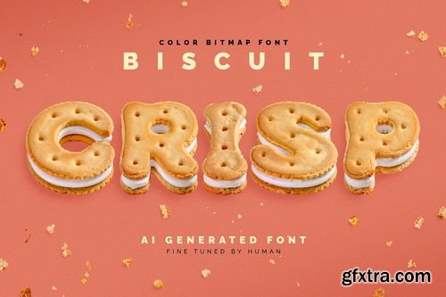 CreativeMarket - Biscuit Crisp - Color Bitmap Font