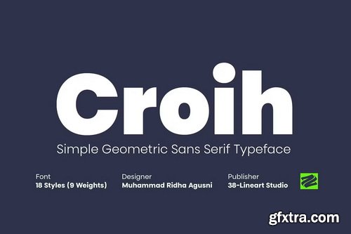 CreativeMarket - Croih - Simple Geometric Sans Serif