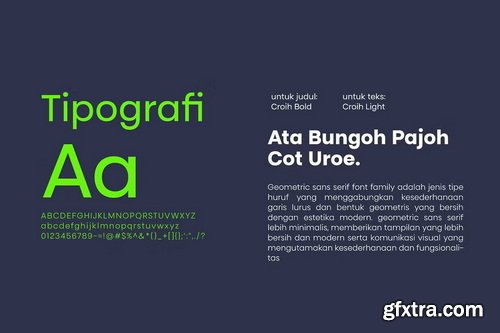 CreativeMarket - Croih - Simple Geometric Sans Serif