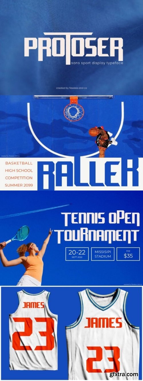 CreativeMarket - Protoser - Sports Font