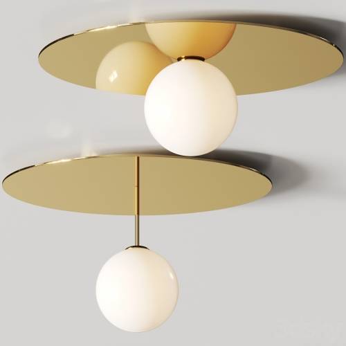 '3dsky Pro - Atelier Areti Plate And Sphere Ceiling Lamps'