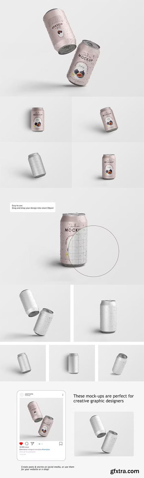 Drink Can Creative PSD Mockups Templates