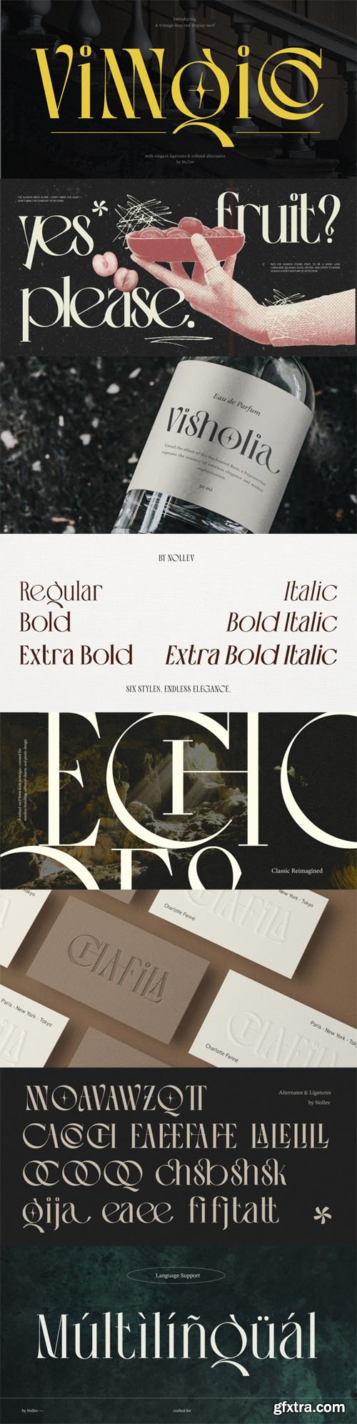 Vingico Display Font Family
