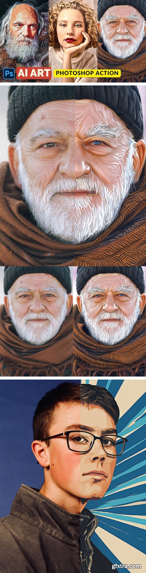 Stunning Artwork Action for Photoshop