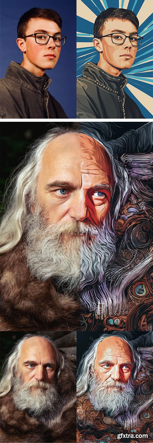 Stunning Artwork Action for Photoshop