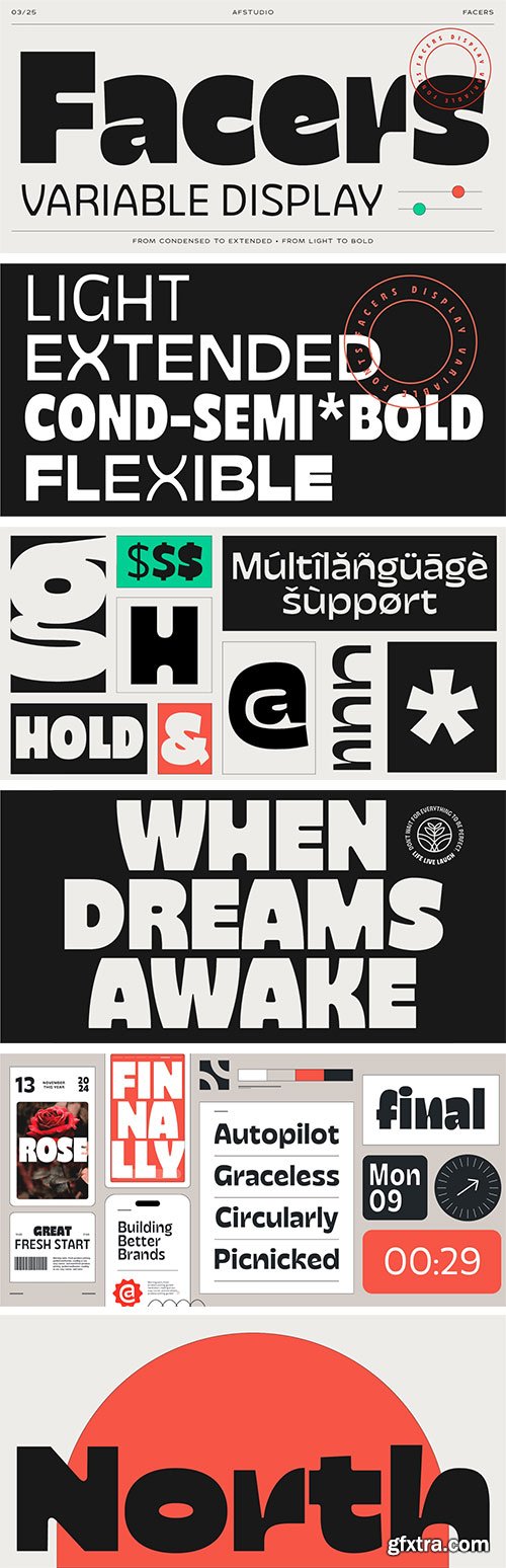 CreativeMarket - Facers Font Family CreativeMarket - Facers Font Family