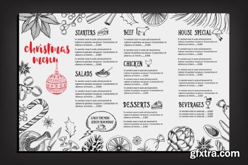 Restaurant Cafe Vintage Style Menu Templates 30xEPS