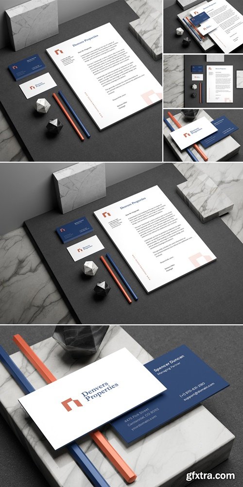 Stationery Branding Mockup ZX9T5PH