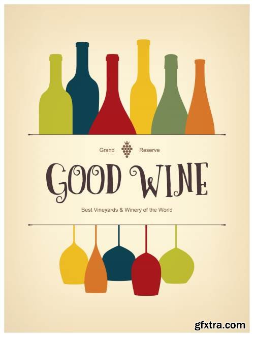 Wine Brochure Templates for Wine Shop, Restaurant and Bar #2