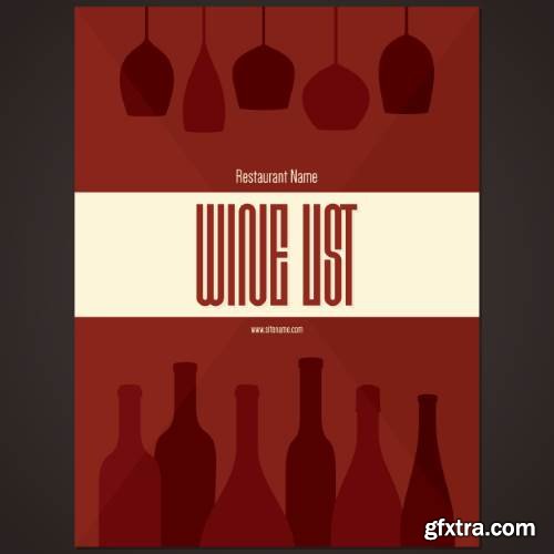 Wine Brochure Templates for Wine Shop, Restaurant and Bar #2