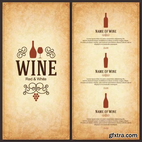 Wine Brochure Templates for Wine Shop, Restaurant and Bar #2