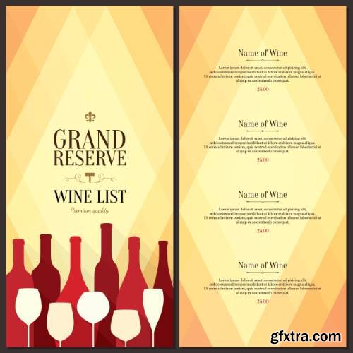 Wine Brochure Templates for Wine Shop, Restaurant and Bar #2