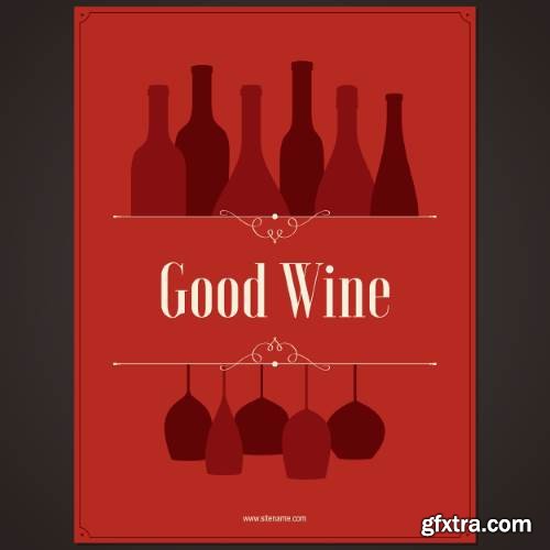 Wine Brochure Templates for Wine Shop, Restaurant and Bar #2