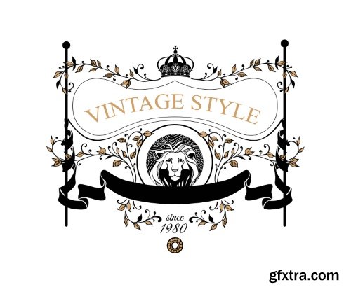 Vintage Restaurant Menu Design Elements, Animal Heads 16xEPS Vintage Restaurant Menu Design Elements, Animal Heads 16xEPS