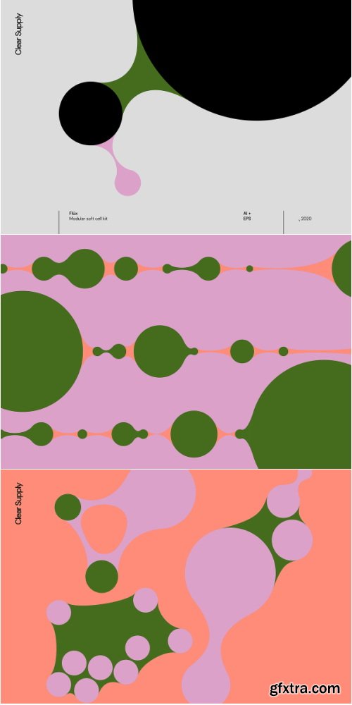 CreativeMarket - Flüx - Vector Elements and Compositions