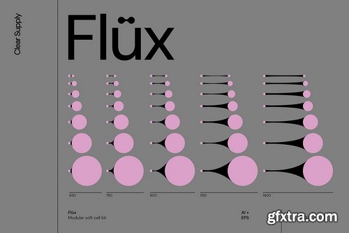 CreativeMarket - Flüx - Vector Elements and Compositions