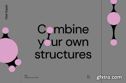 CreativeMarket - Flüx - Vector Elements and Compositions