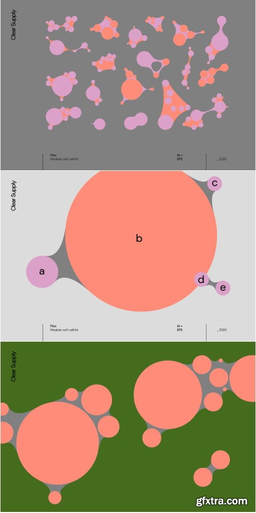 CreativeMarket - Flüx - Vector Elements and Compositions