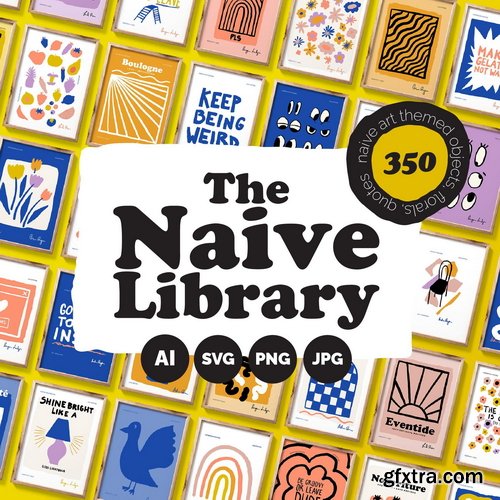 Studio2am - Naive Art Clipart + Posters