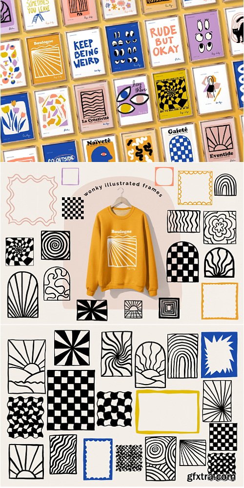 Studio2am - Naive Art Clipart + Posters