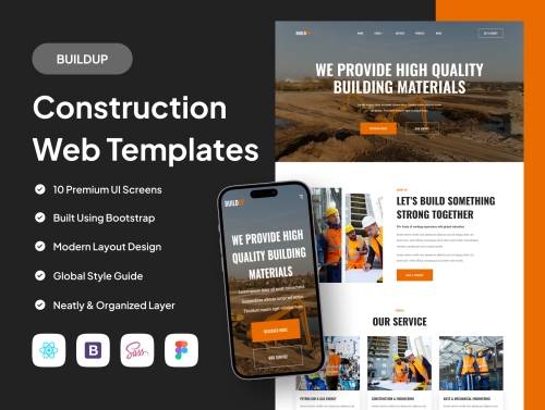 'BUILDUP - Construction Web Templates'
