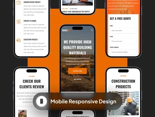 'BUILDUP - Construction Web Templates'