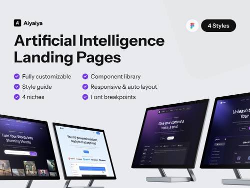 'Aiyaiya - AI SaaS Landing Page'