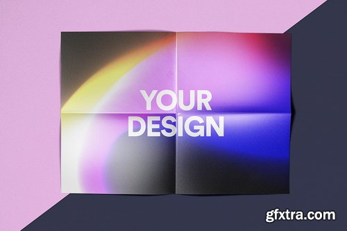 CreativeMarket - Black Brilliant Paper Mockup - PSD