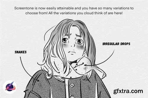 Brushgalaxy - Manga Screentone Brush Set For Procreate